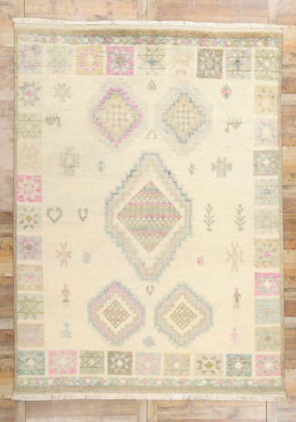 9 x 12 Modern Tribal Boho Moroccan Rug 31277