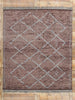 8 x 10 Modern Aubergine Moroccan Trellis Rug 31200