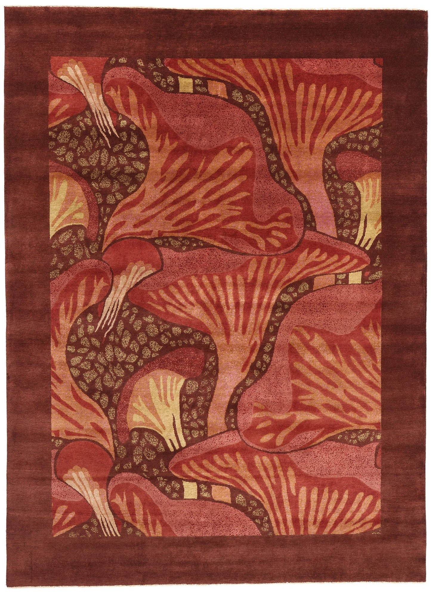 9 x 12 Modern Moser Mushroom Biophilic Rug 31092