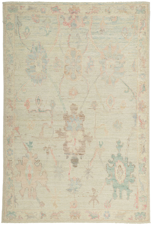3 x 5 Colorful Oushak Rug 80850