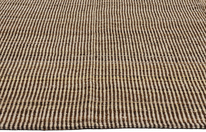 10 x 14 Modern Neutral Earth-Tone Kilim Rug 81101