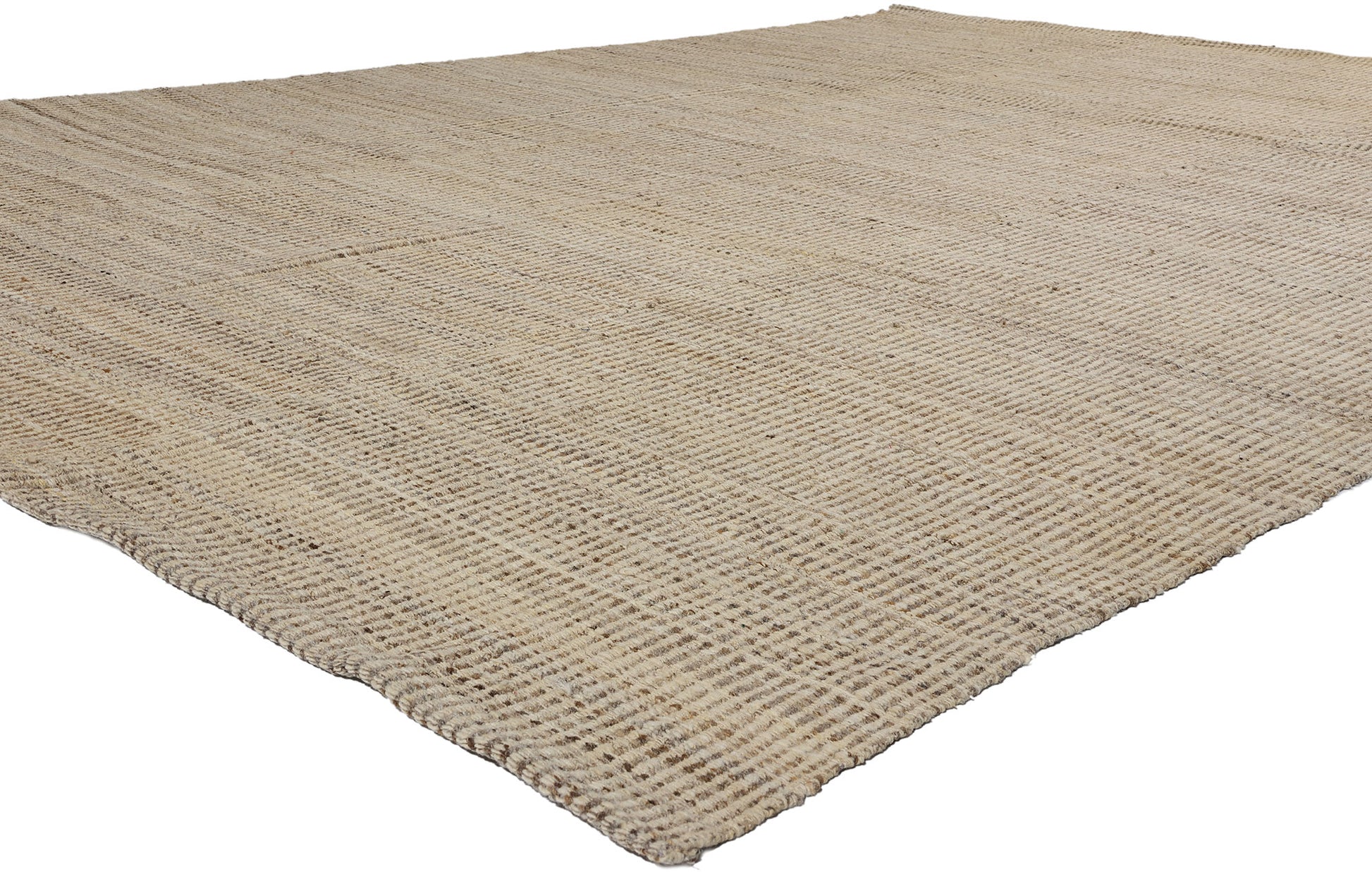 8 x 12 Modern Neutral Earth-Tone Kilim Rug 81100