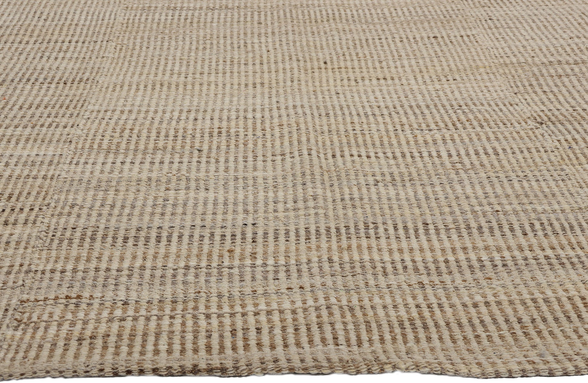 8 x 12 Modern Neutral Earth-Tone Kilim Rug 81100