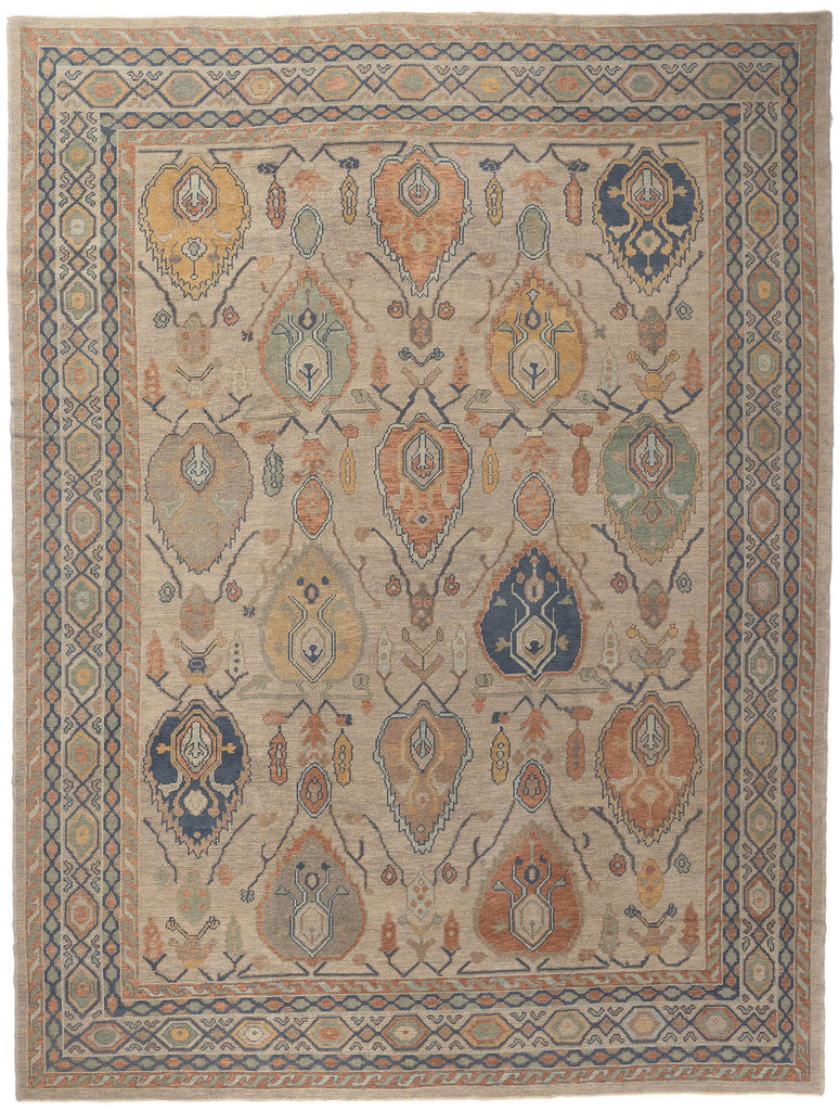 10 x 14 Modern Turkish Oushak Rug 53512