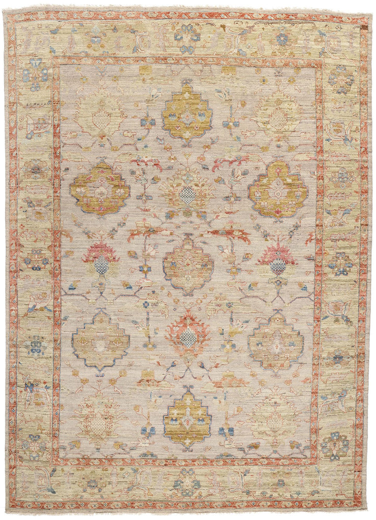10 x 14 Modern Earth-Tone Oushak Rug 31078
