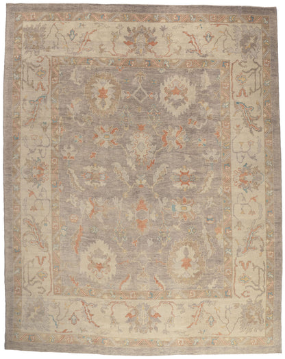 11 x 14 Modern Lavender Turkish Oushak Rug 52369