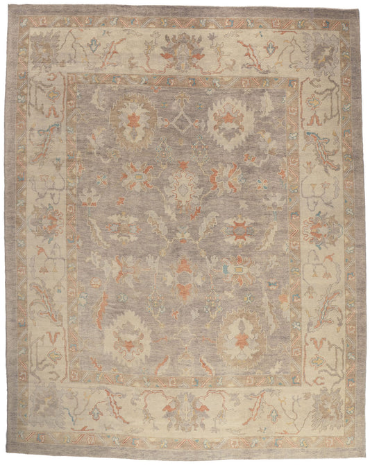 11 x 14 Modern Lavender Turkish Oushak Rug 52369