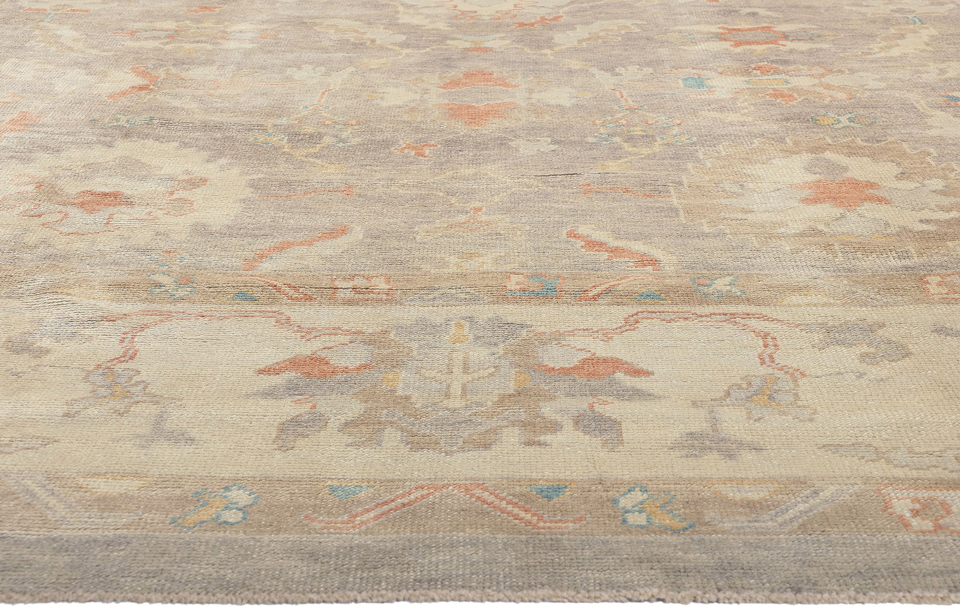 11 x 14 Modern Lavender Turkish Oushak Rug 52369