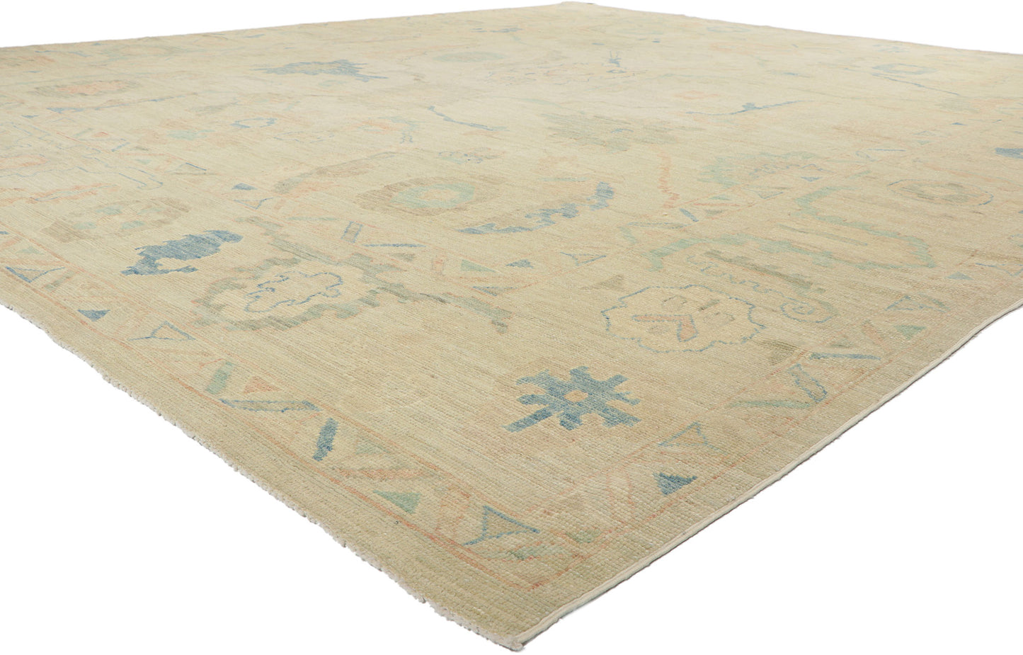 13 x 15 Vintage-Inspired Oushak Rug 80934