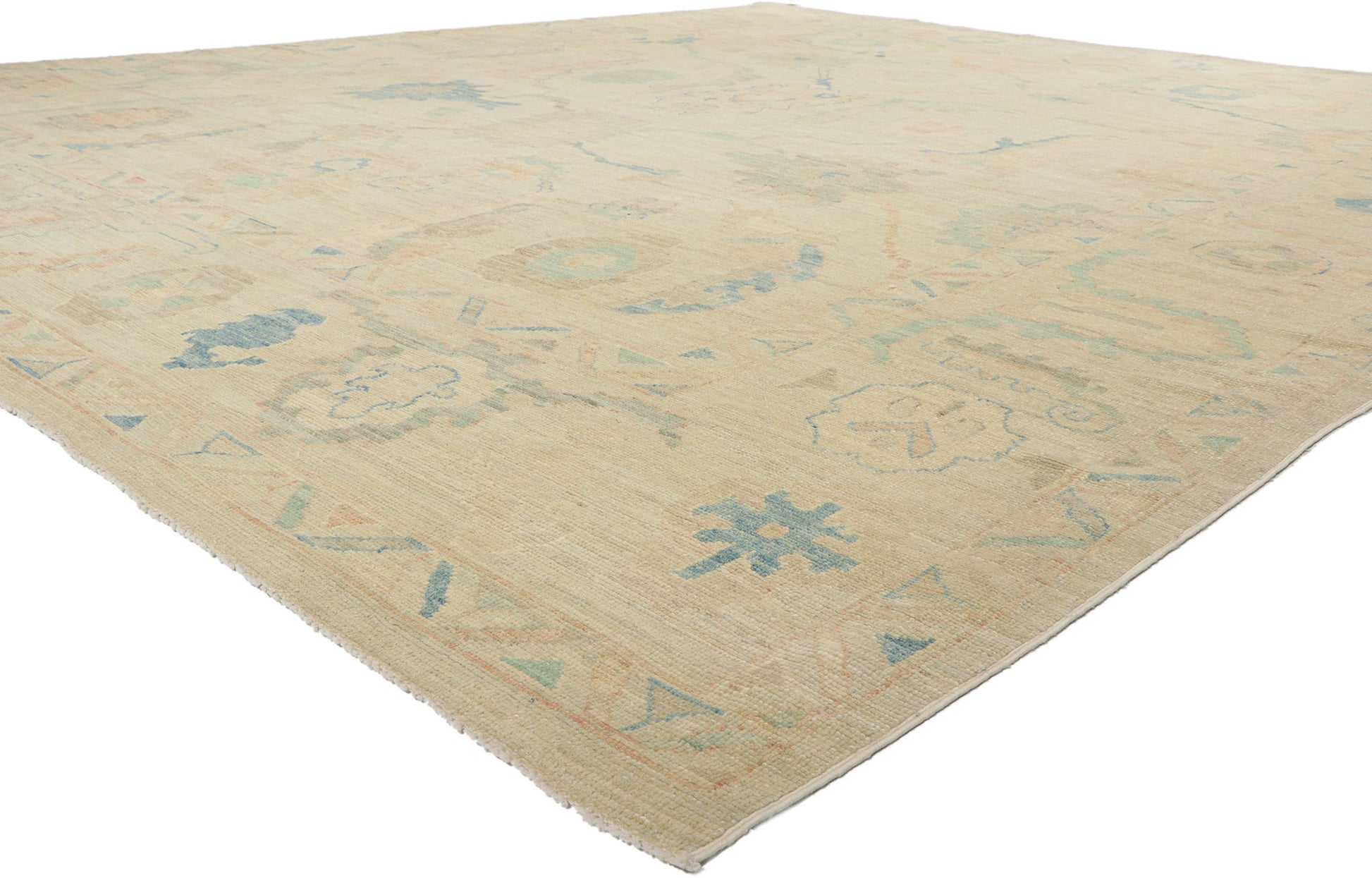 13 x 15 Vintage-Inspired Oushak Rug 80934