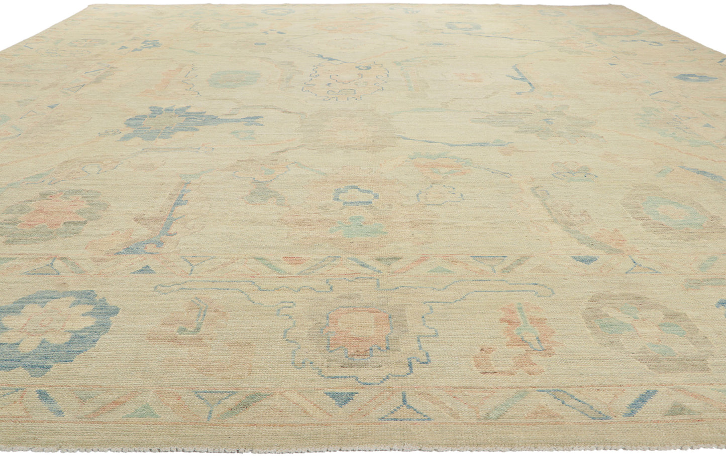 13 x 15 Vintage-Inspired Oushak Rug 80934