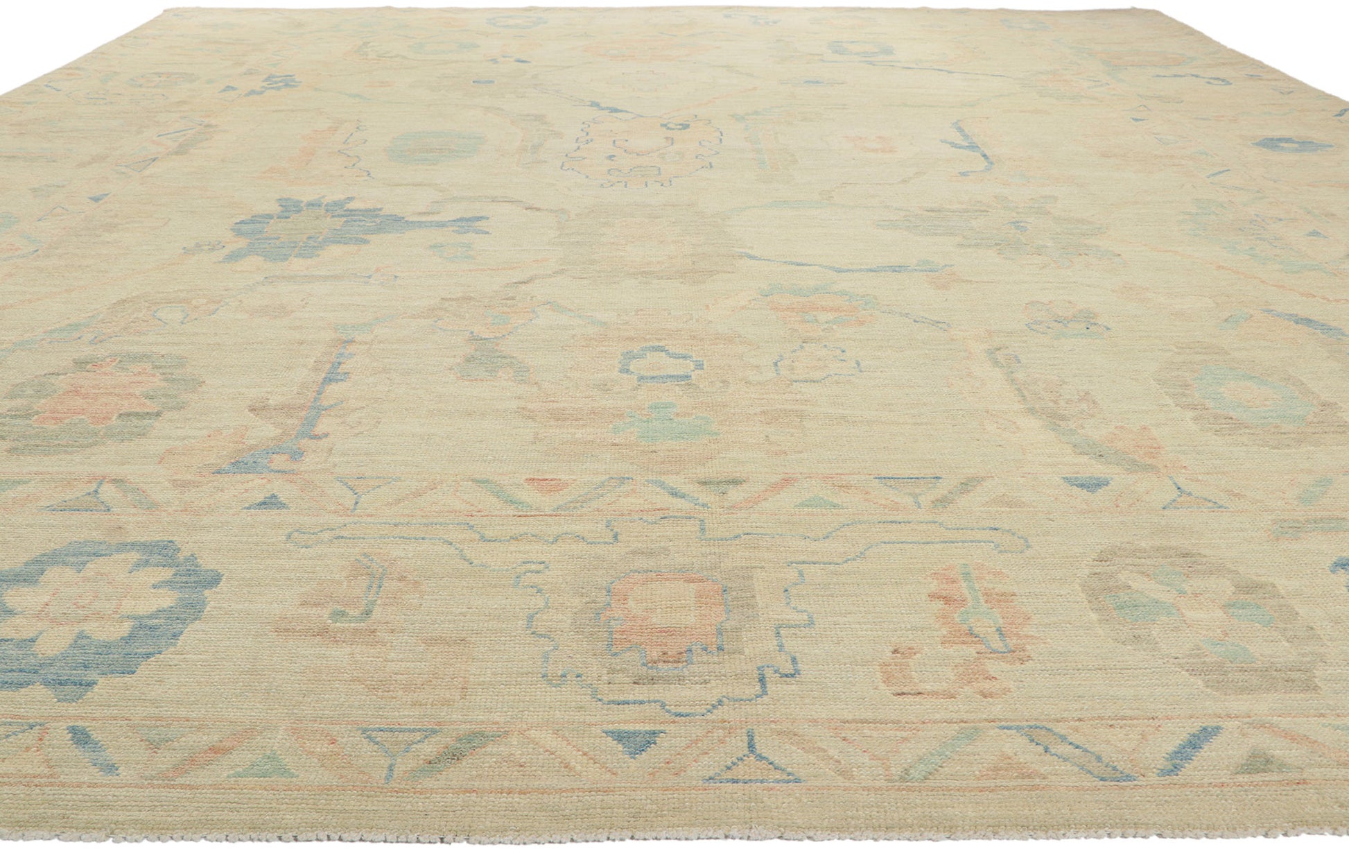 13 x 15 Vintage-Inspired Oushak Rug 80934