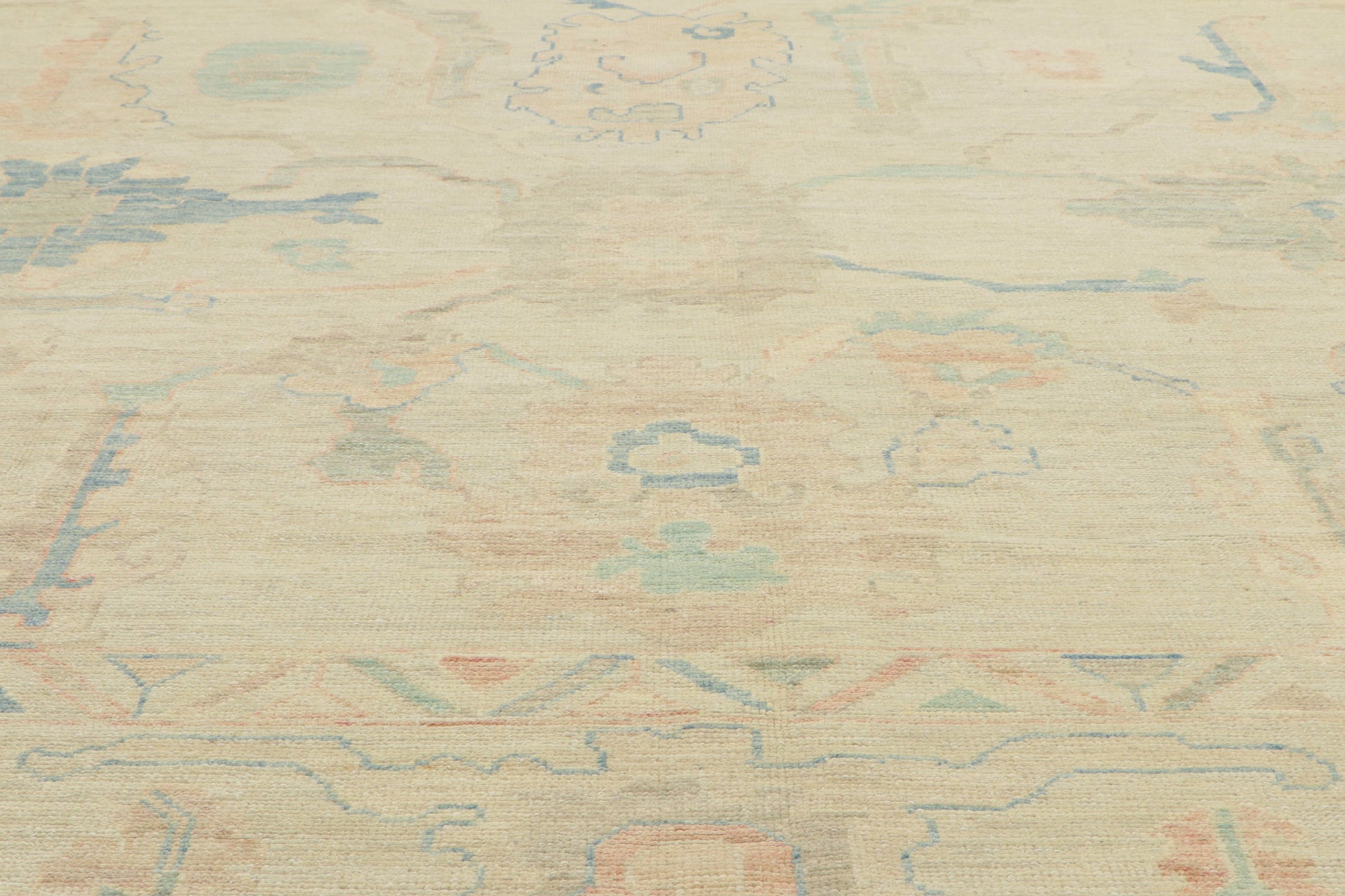 13 x 15 Vintage-Inspired Oushak Rug 80934