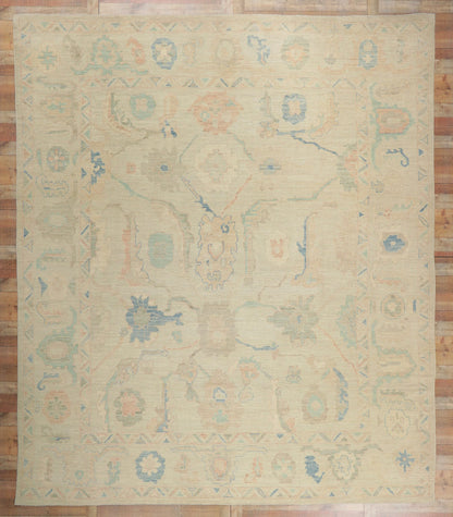 13 x 15 Vintage-Inspired Oushak Rug 80934