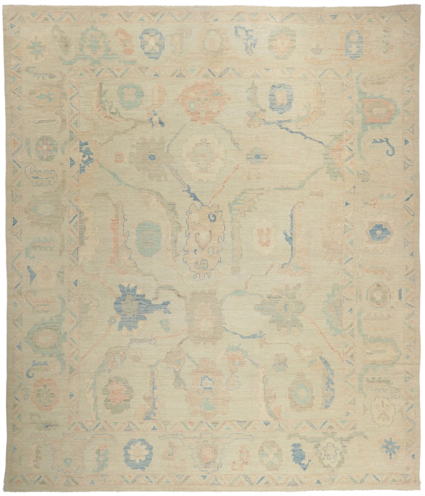 13 x 15 Vintage-Inspired Oushak Rug 80934