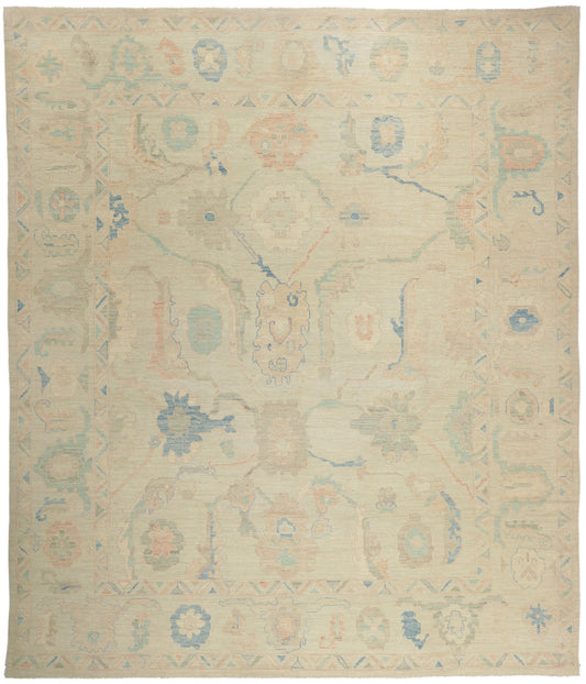 13 x 15 Vintage-Inspired Oushak Rug 80934