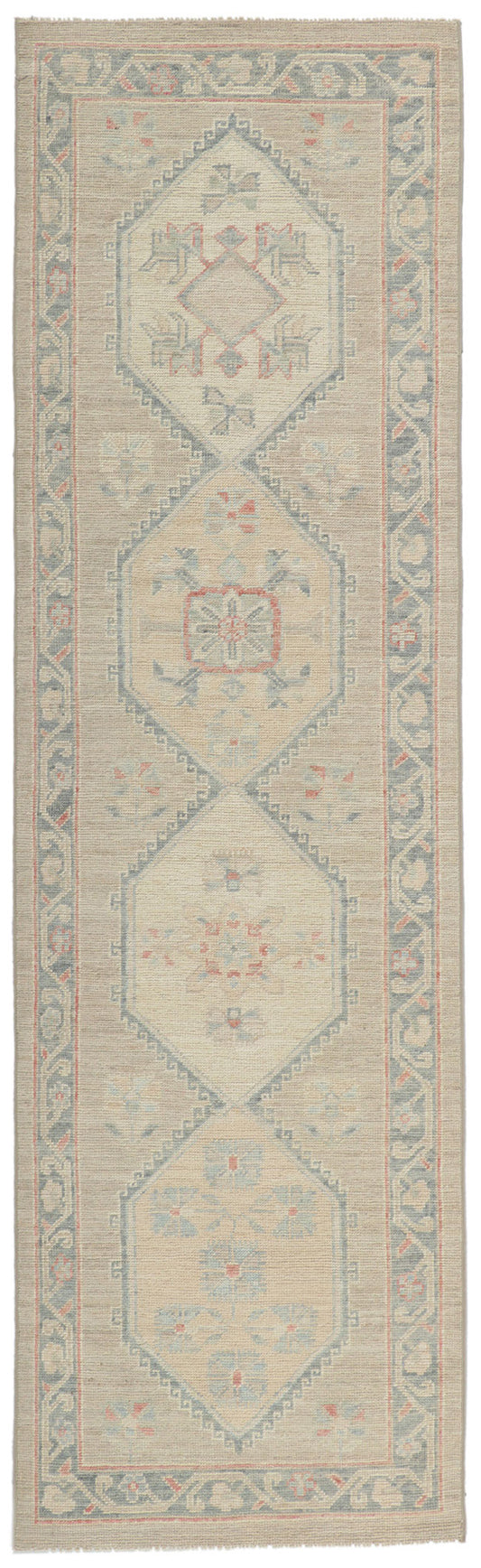 3 x 10 Vintage-Inspired Oushak Runner 80872