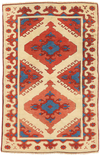 4 x 6 Vintage Turkish Oushak Rug 53933