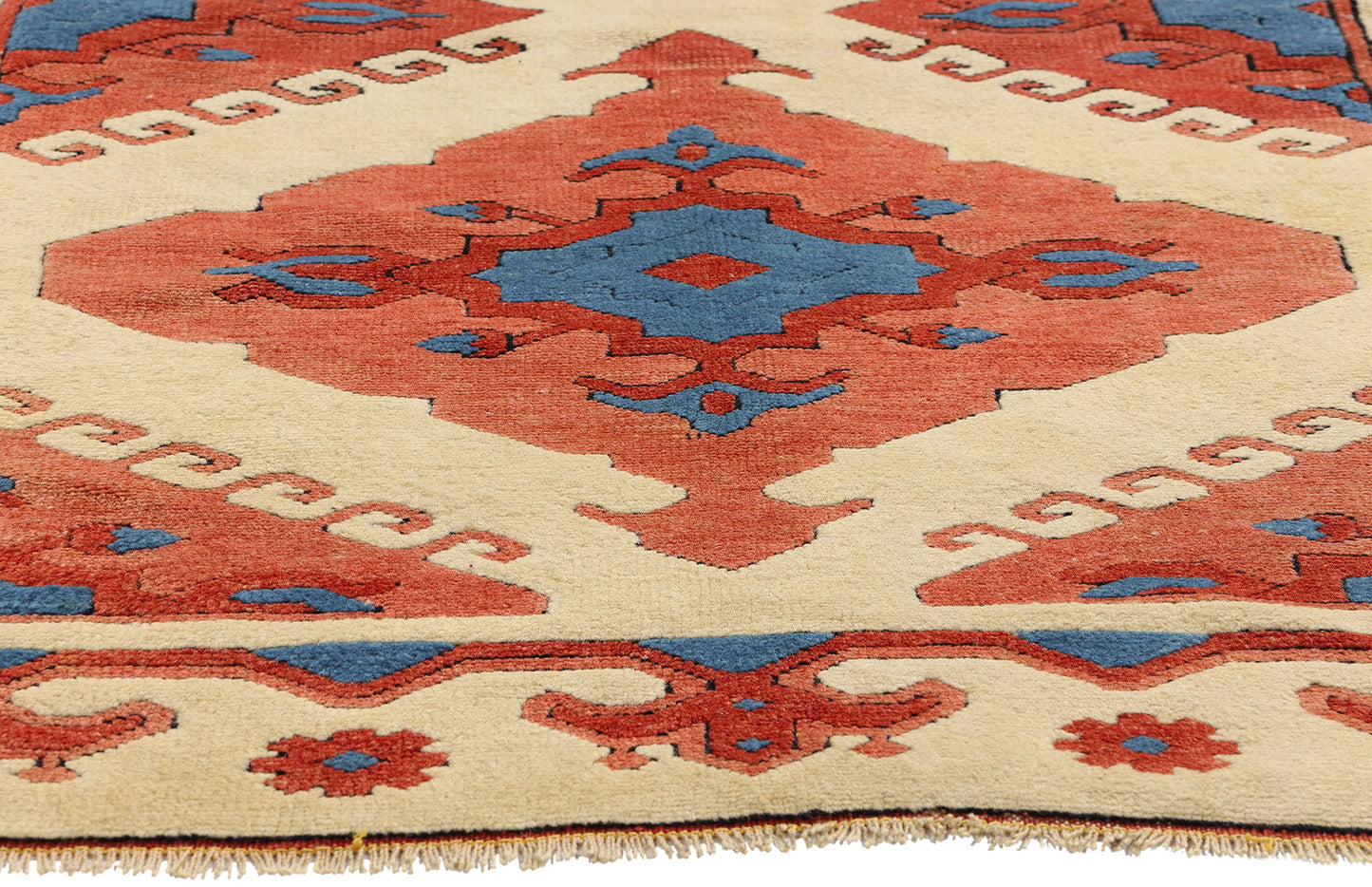 4 x 6 Vintage Turkish Oushak Rug 53933