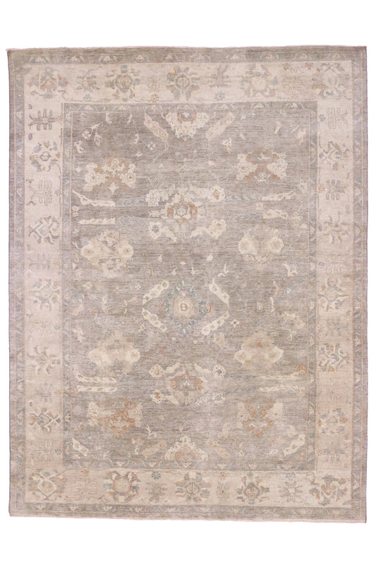 9 x 12 Vintage-Inspired Oushak Rug 30167