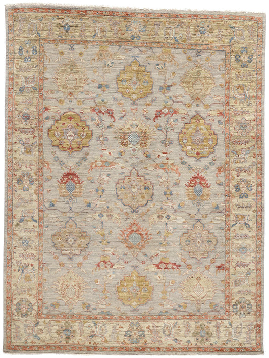 9 x 12 Modern Earth-Tone Oushak Rug 31055