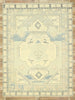 9 x 12 Modern Oushak Rug 80605