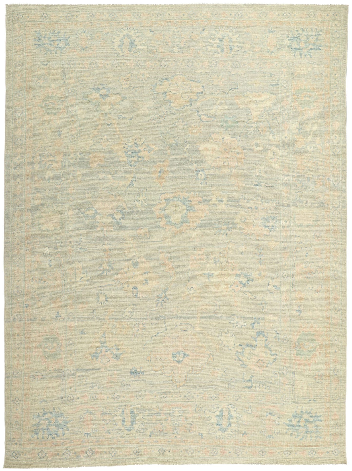 9 x 12 Vintage-Inspired Oushak Rug 80920