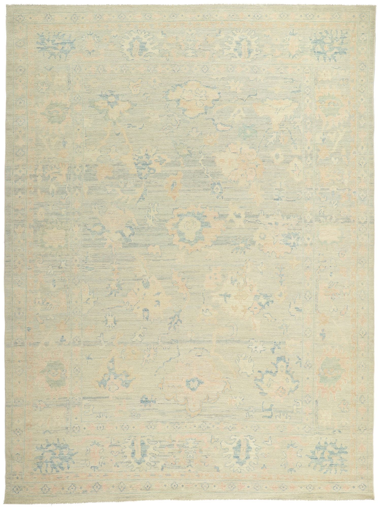 9 x 12 Vintage-Inspired Oushak Rug 80920