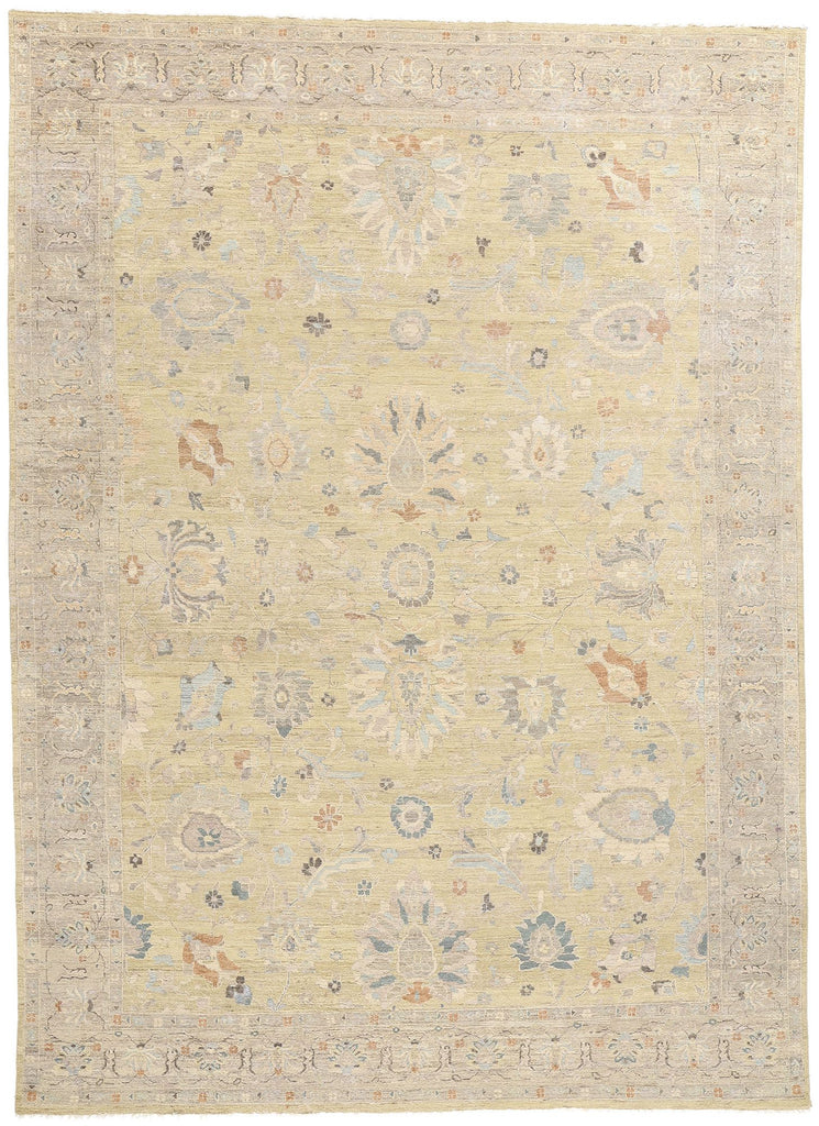 9 x 12 Modern Earth-Tone Oushak Rug 31056