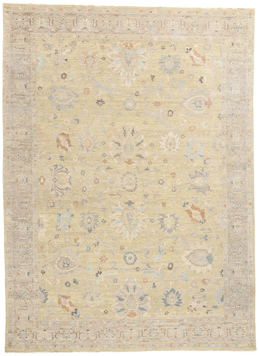 9 x 12 Modern Earth-Tone Oushak Rug 31056