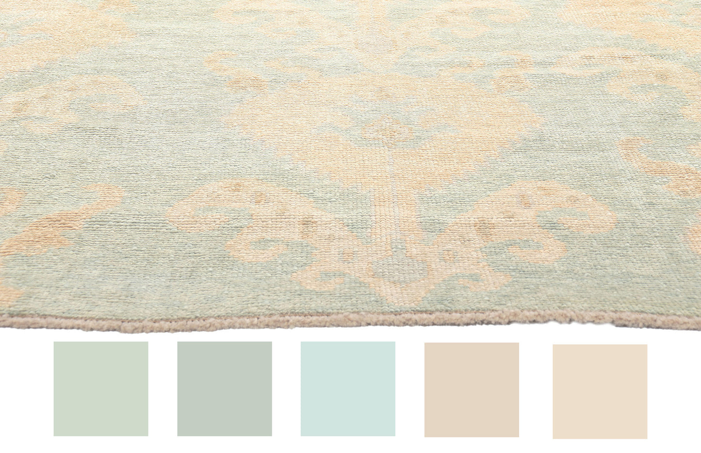 9 x 13 Modern Turkish Oushak Rug 50729