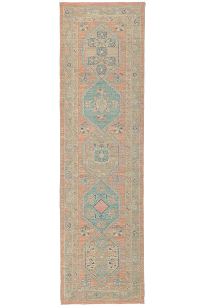 3 x 10 Colorful Oushak Runner 80832
