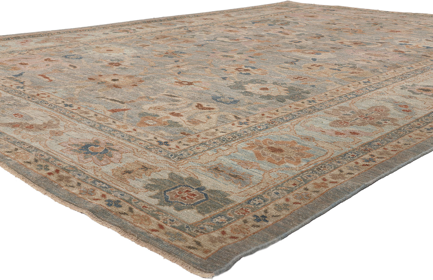 9 x 12 Modern Blue Persian Sultanabad Rug 60700