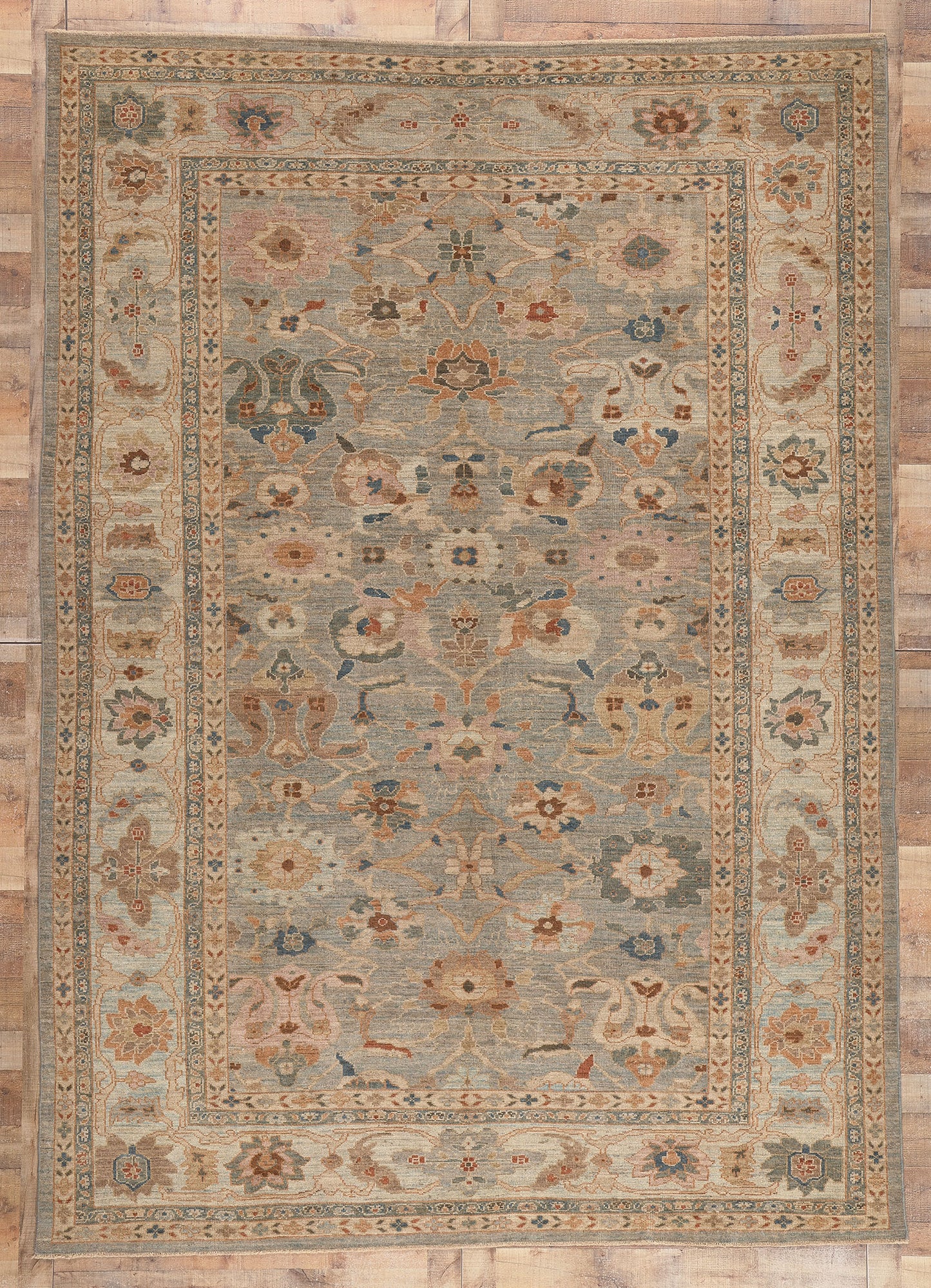 9 x 12 Modern Blue Persian Sultanabad Rug 60700
