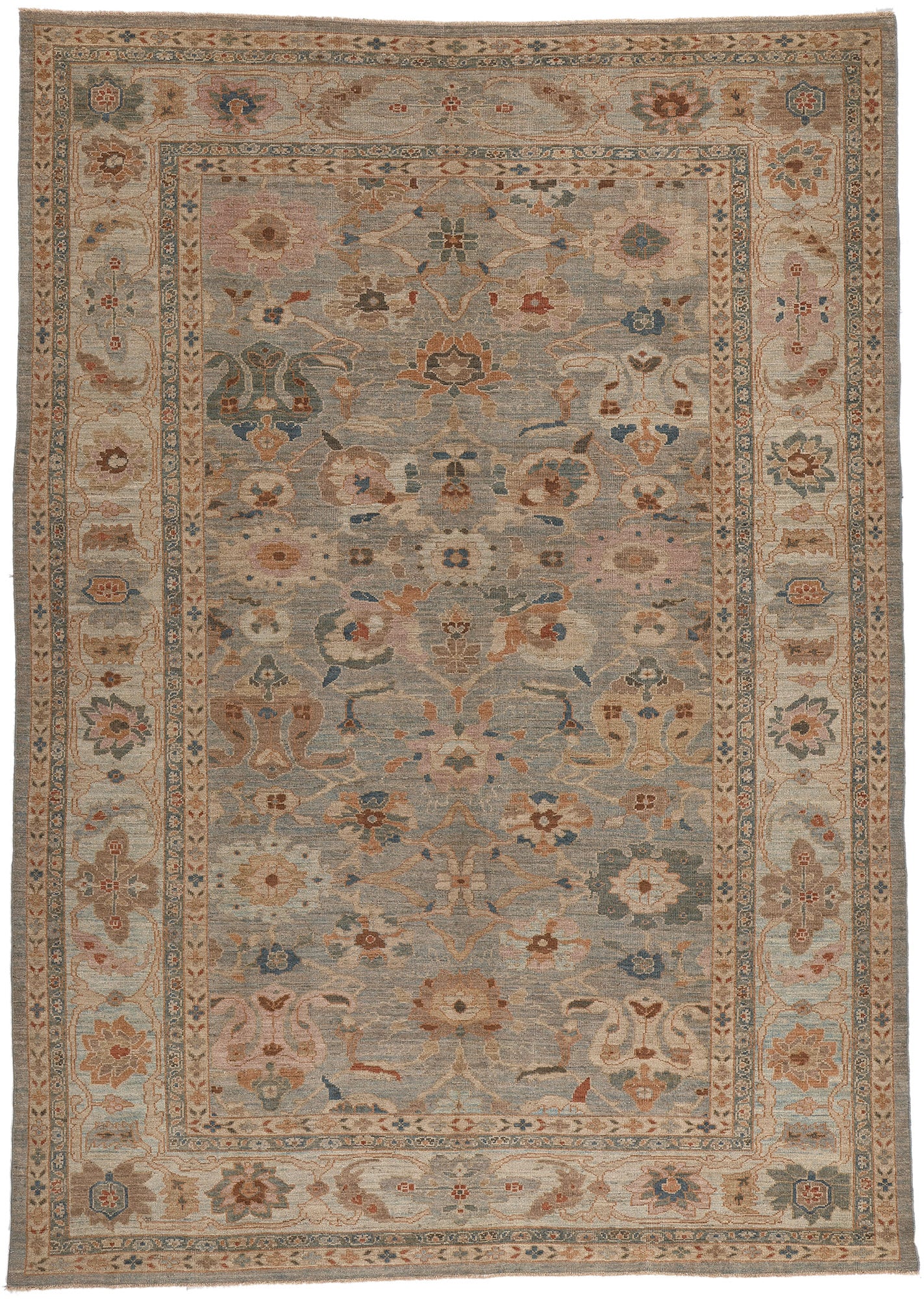 9 x 12 Modern Blue Persian Sultanabad Rug 60700