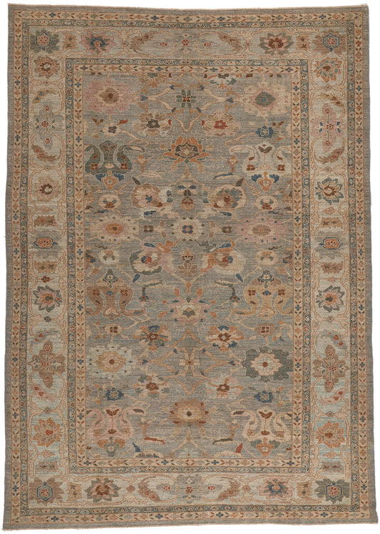 9 x 12 Modern Blue Persian Sultanabad Rug 60700