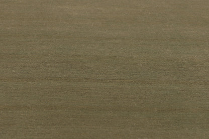 7 x 9 Solid Olive Green Modern Rug 30998