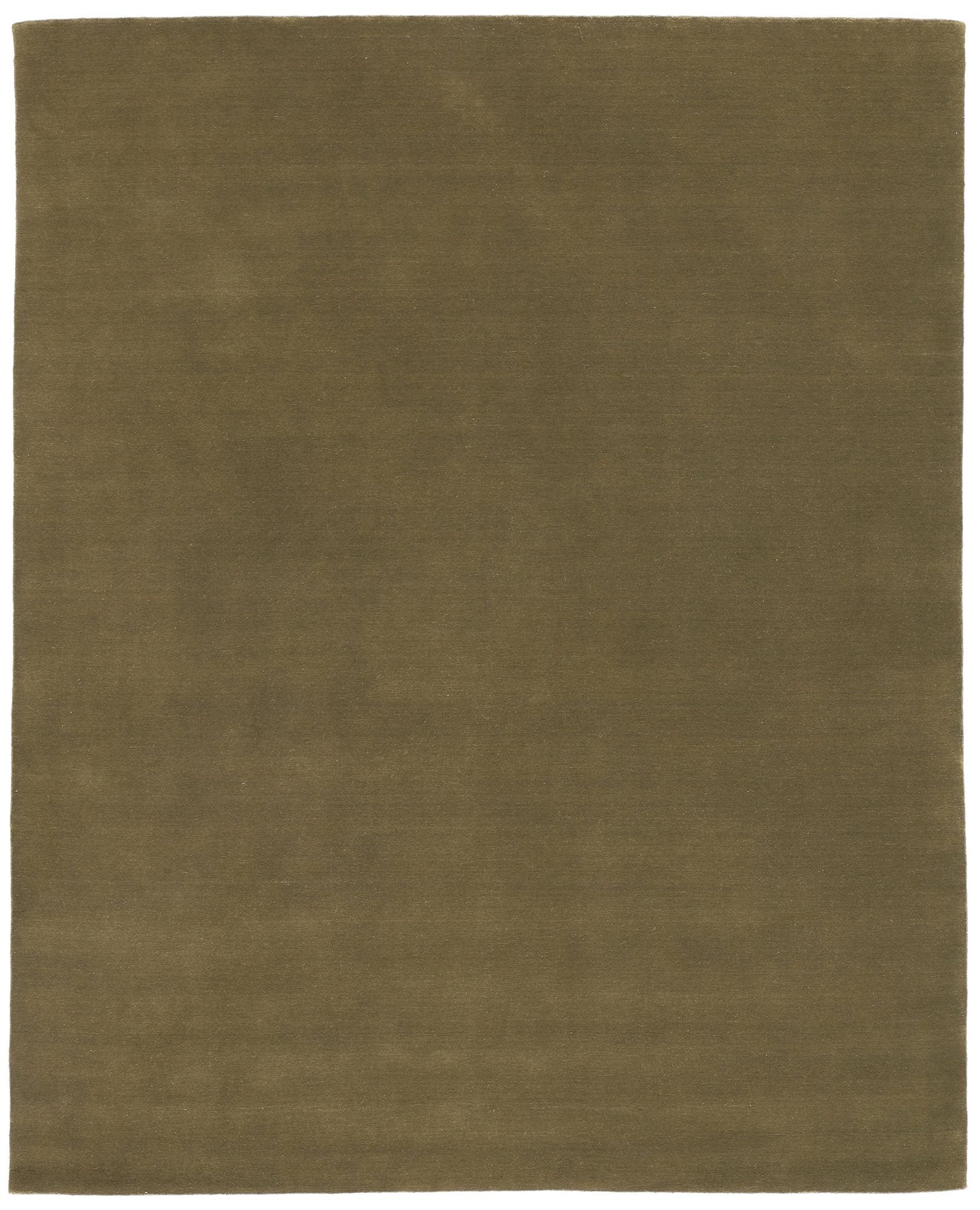 8 x 10 Solid Olive Green Modern Rug 30997