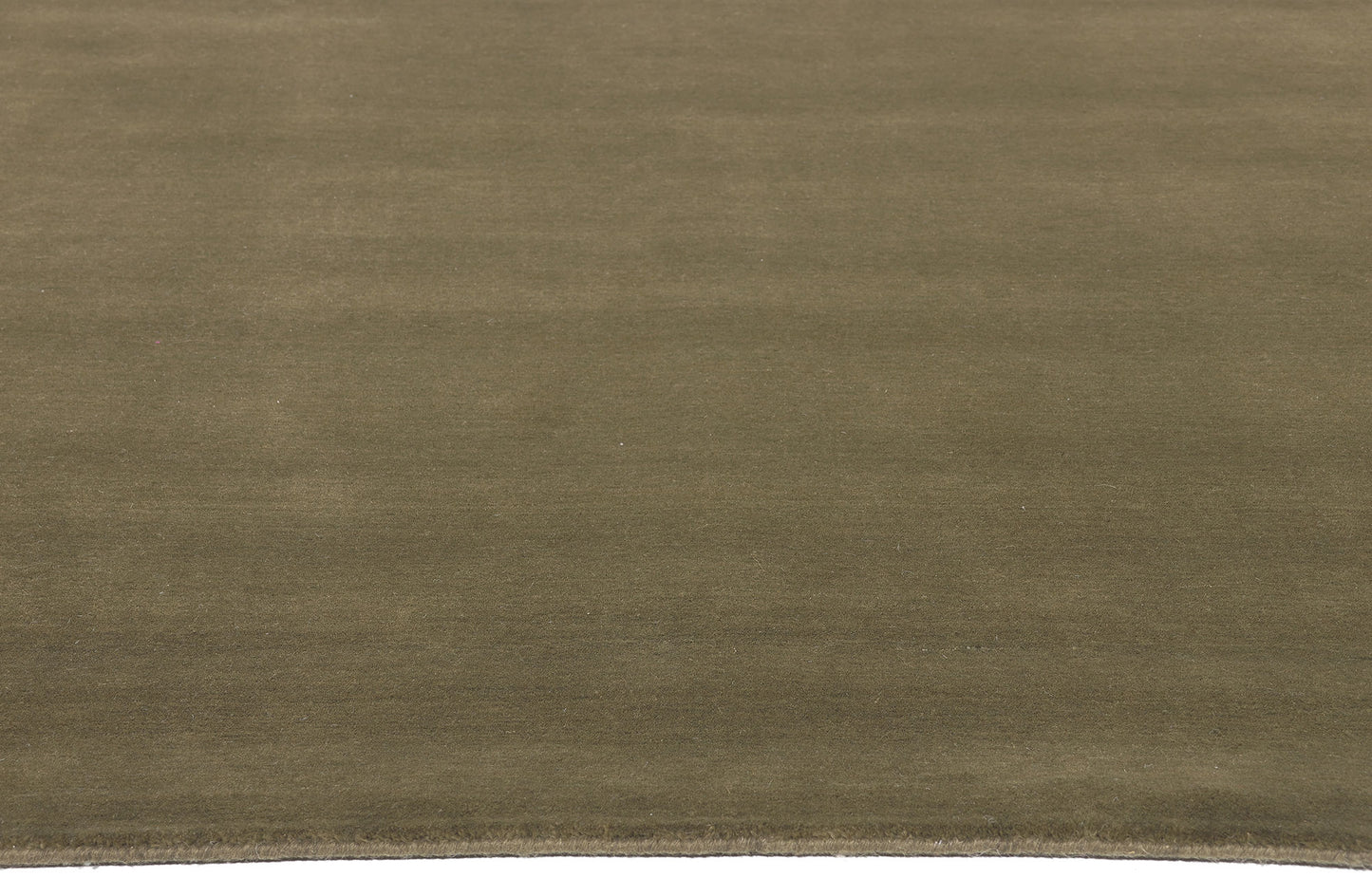 8 x 10 Solid Olive Green Modern Rug 30997