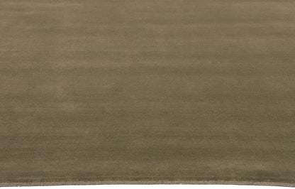 8 x 10 Solid Olive Green Modern Rug 30997