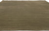 9 x 12 Solid Olive Green Modern Rug 31000