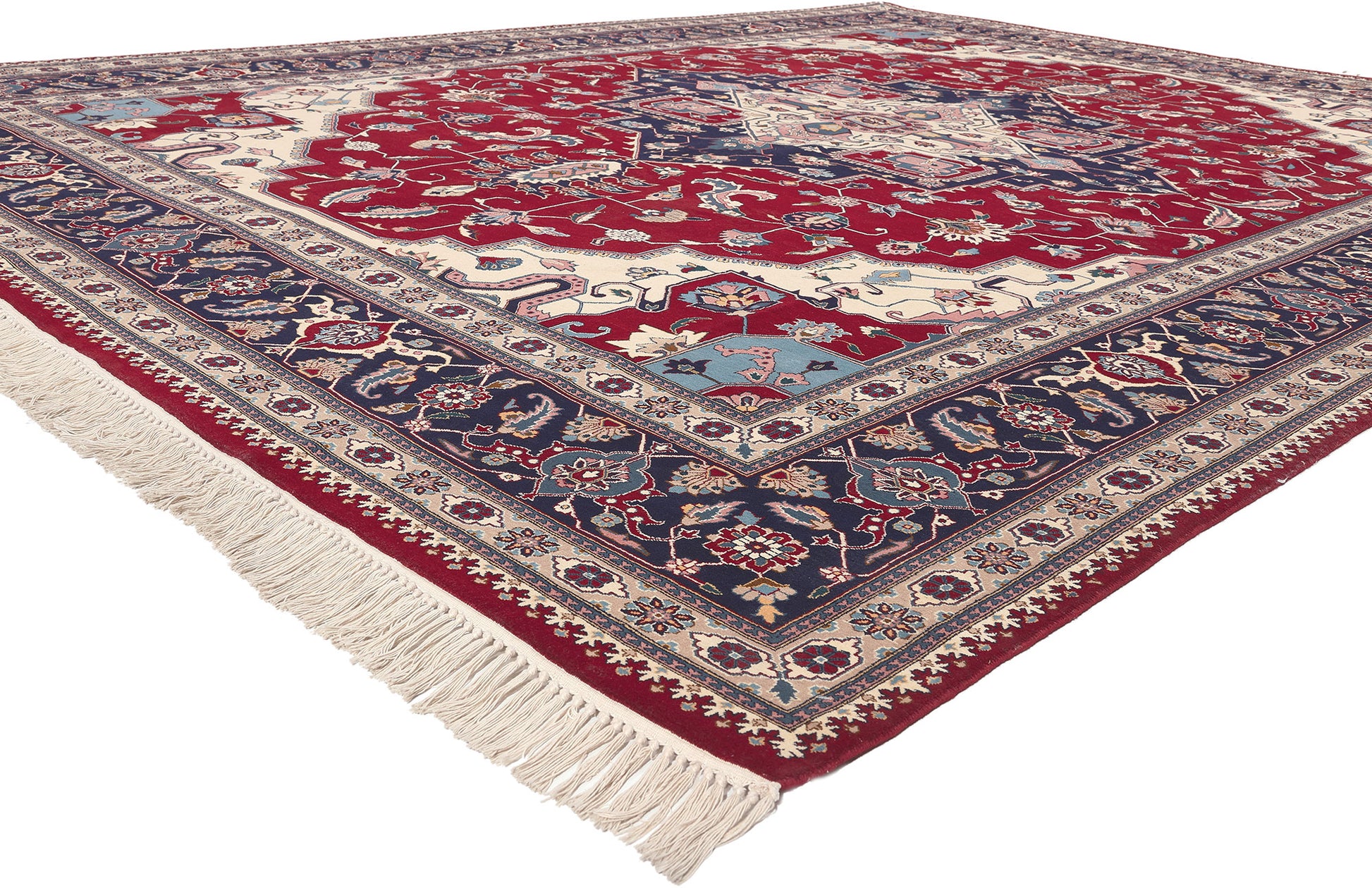 9 x 12 Vintage Pakistani Serapi Rug 72064