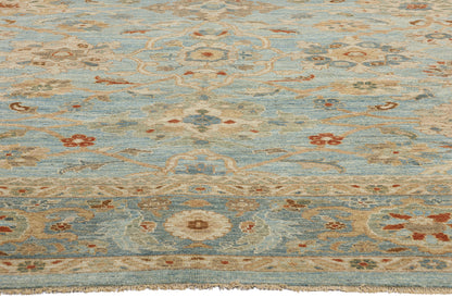 12 x 16 Modern Sky Blue Persian Sultanabad Rug 61294