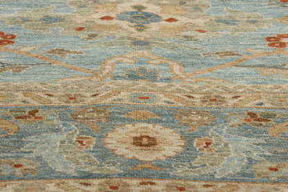 12 x 16 Modern Sky Blue Persian Sultanabad Rug 61294