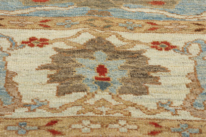 9 x 11 Modern Sky Blue Persian Sultanabad Rug 61283