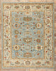 9 x 11 Modern Sky Blue Persian Sultanabad Rug 61283