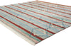 9 x 8 Modern Striped Tribal Moroccan Rug 31221
