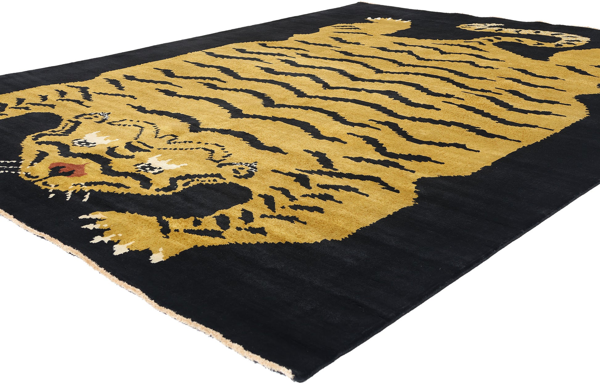 8 x 10 Modern Tibetan Tiger Rug 31324