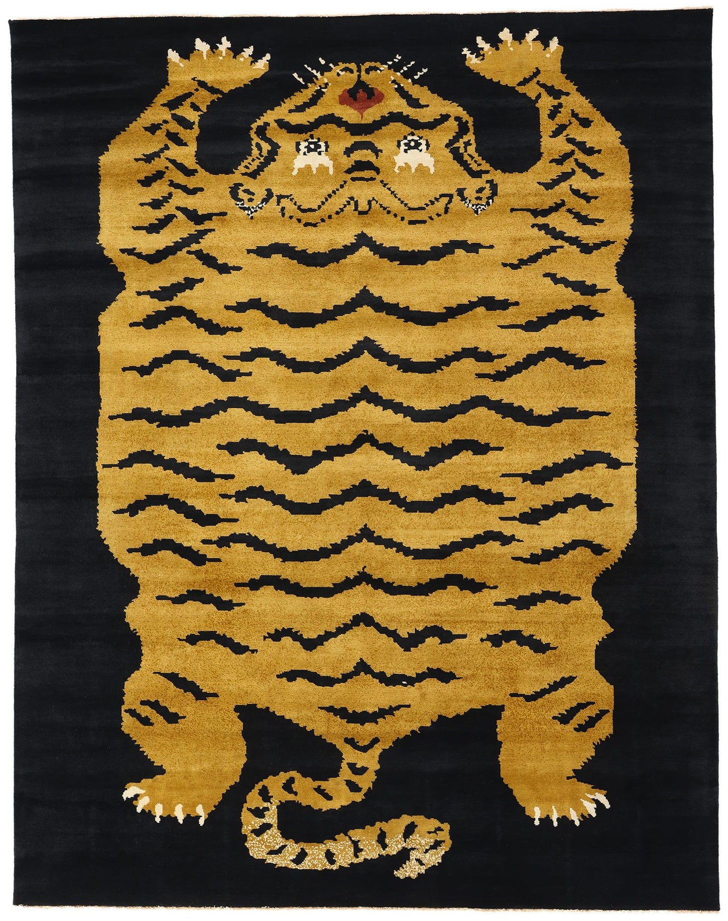 8 x 10 Modern Tibetan Tiger Rug 31324