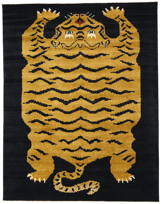 8 x 10 Modern Tibetan Tiger Rug 31324